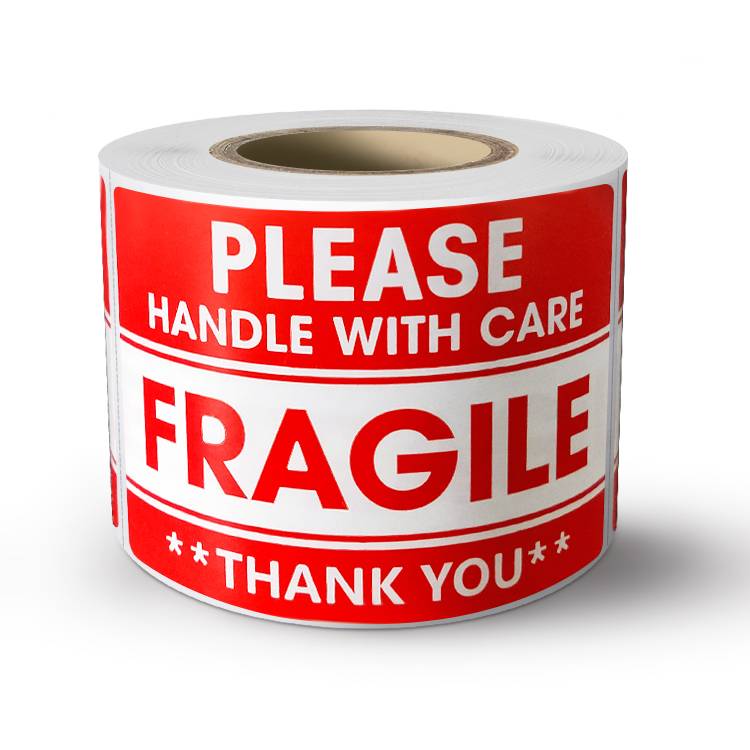 Custom Fragile Stickers Please Hand With Care Warning Stickers Sticker Label Custom